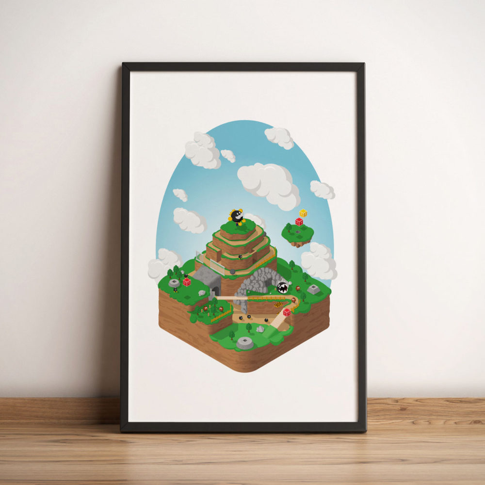 Main listing image for Isometric Poster: Bob-Omb Battlefield