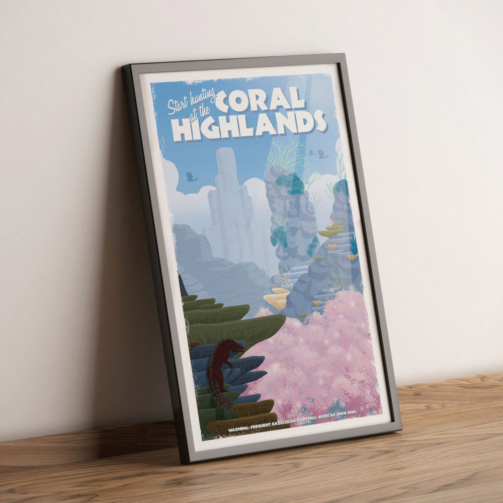 Side listing image for Travel Poster: Coral Highlands