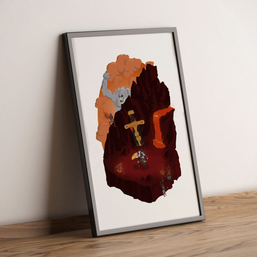 Side listing image for Isometric Poster: God of War