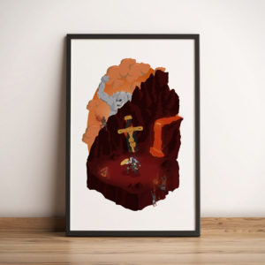 Main listing image for Isometric Poster: God of War