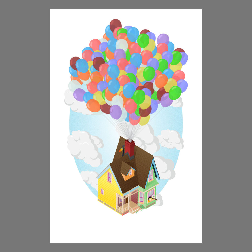 Solo listing image for Isometric Poster: Carl & Ellie's House