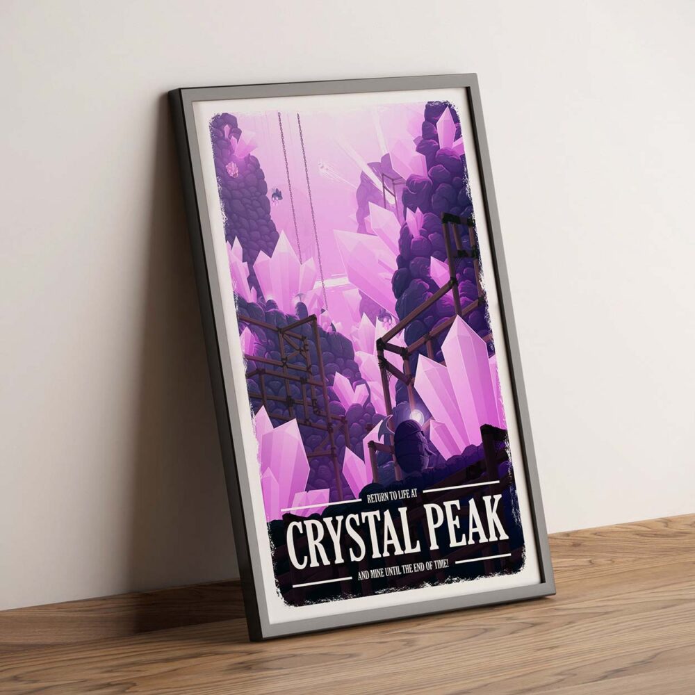 Side listing image for Travel Poster: Crystal Peak