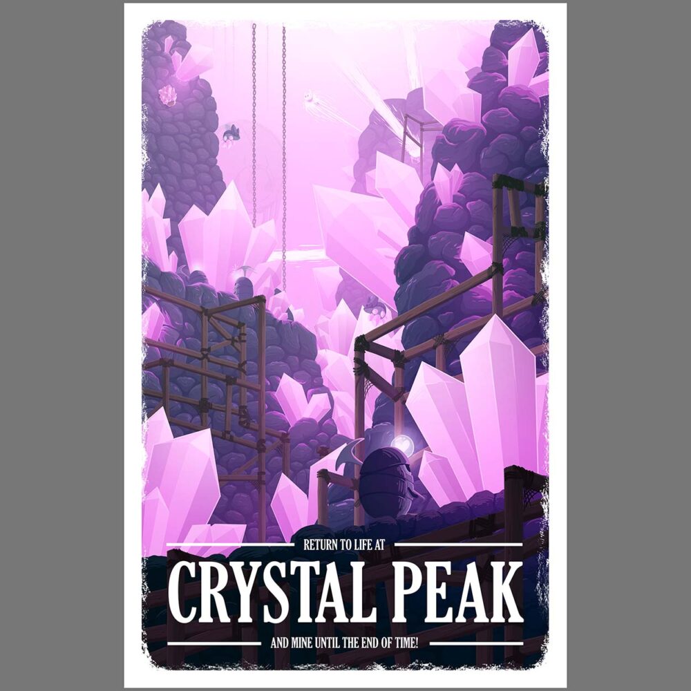 Solo listing image for Travel Poster: Crystal Peak