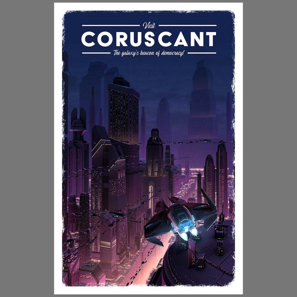 Solo listing image for Travel Poster: Coruscant