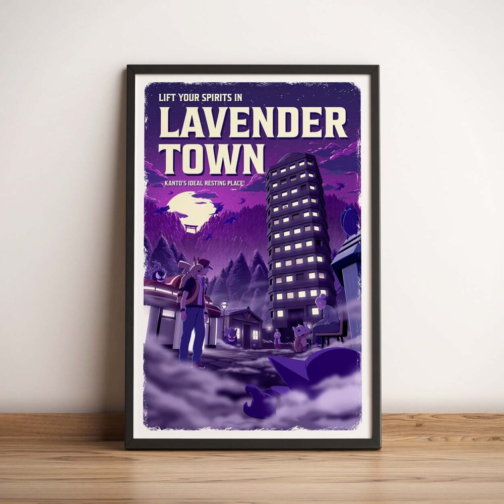 Main listing image for travel poster: Lavender Town
