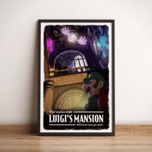 Main listing image for Travel Poster: Luigi's Mansion