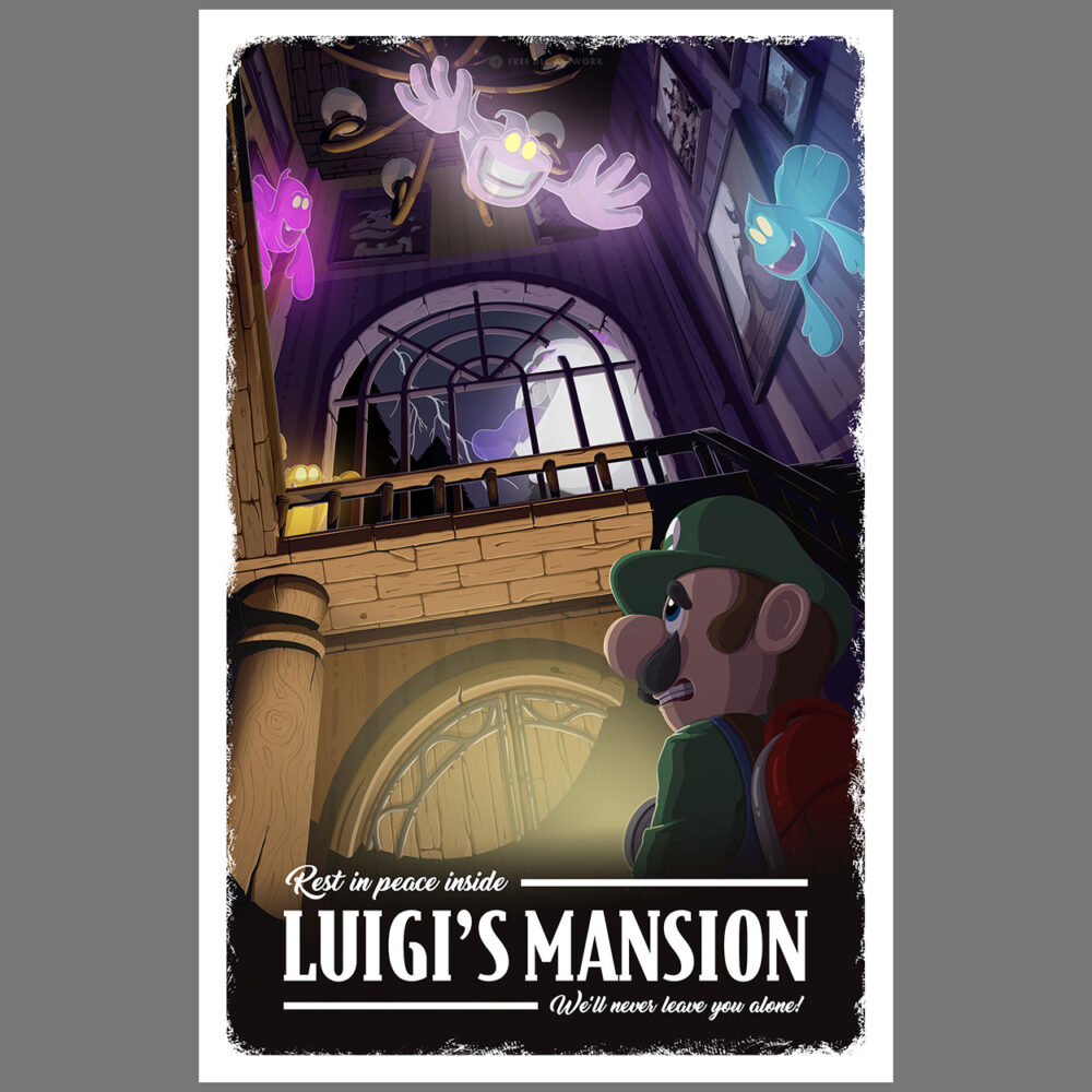 Solo listing image for Travel Poster: Luigi's Mansion