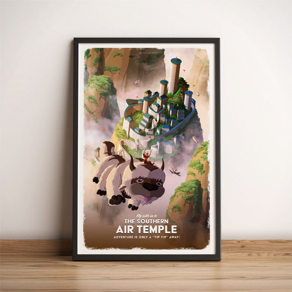 Main listing image for Travel Poster - Southern Air Temple
