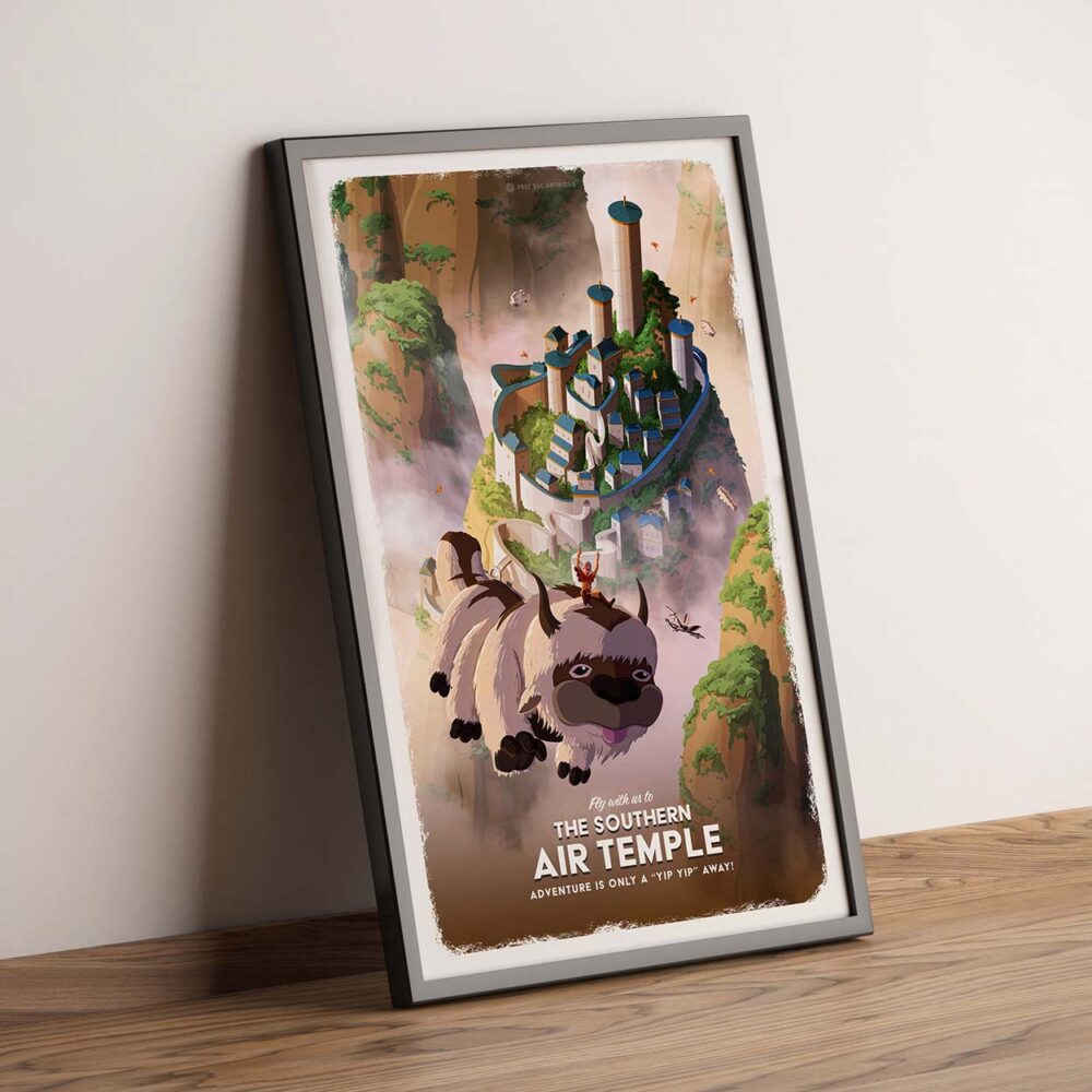 Side listing image for Travel Poster - Southern Air Temple