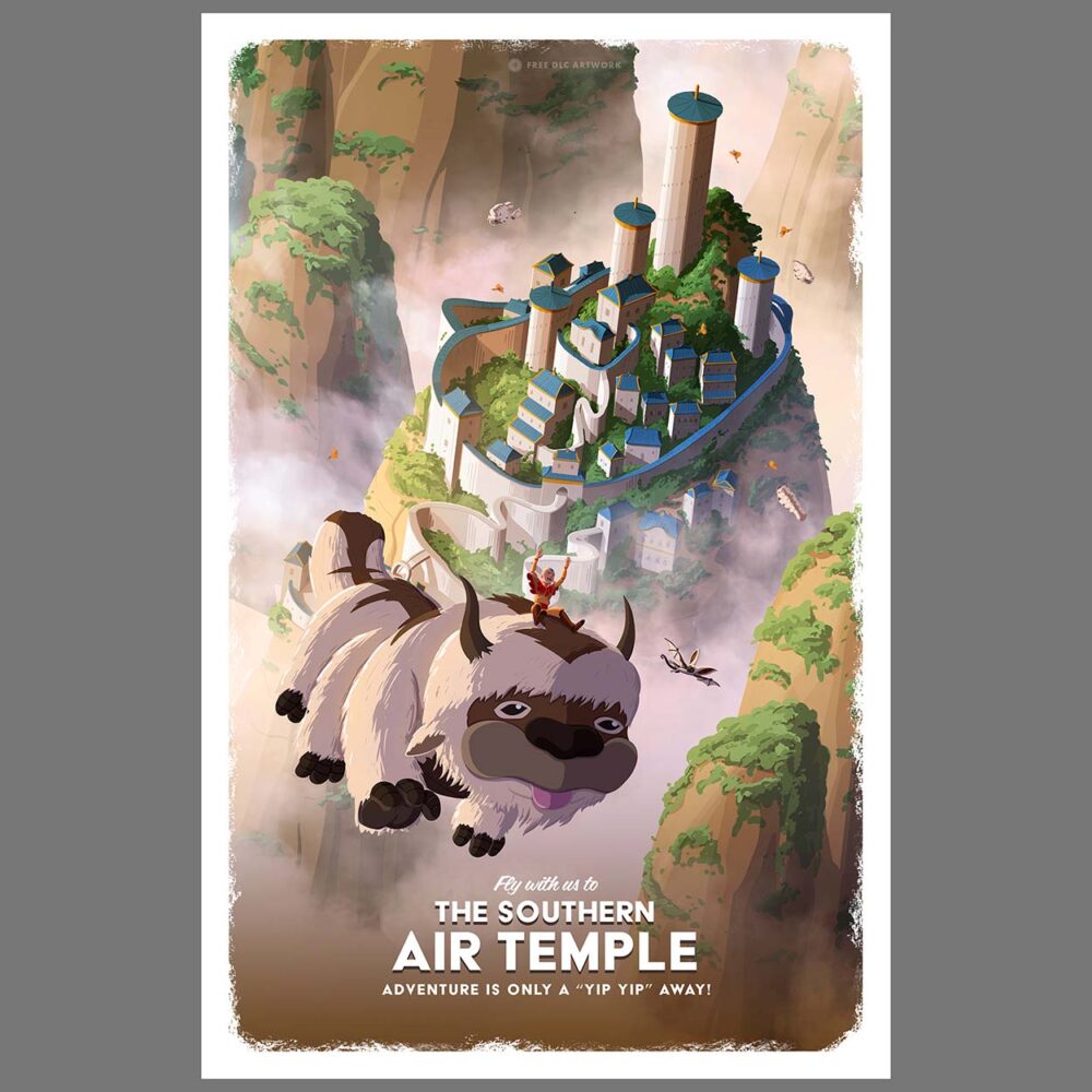 Solo listing image for Travel Poster - Southern Air Temple