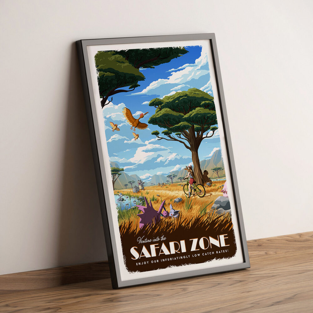 Side listing image for travel poster: Safari Zone
