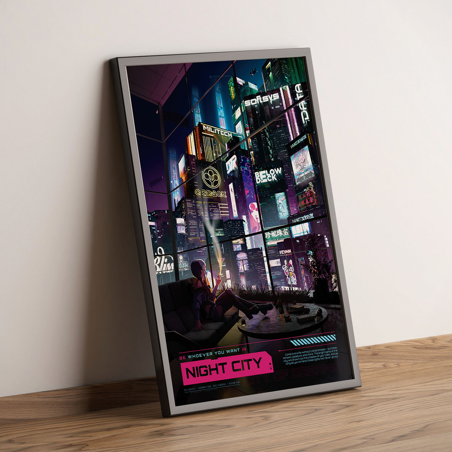 Side listing image for Travel Poster: Night City