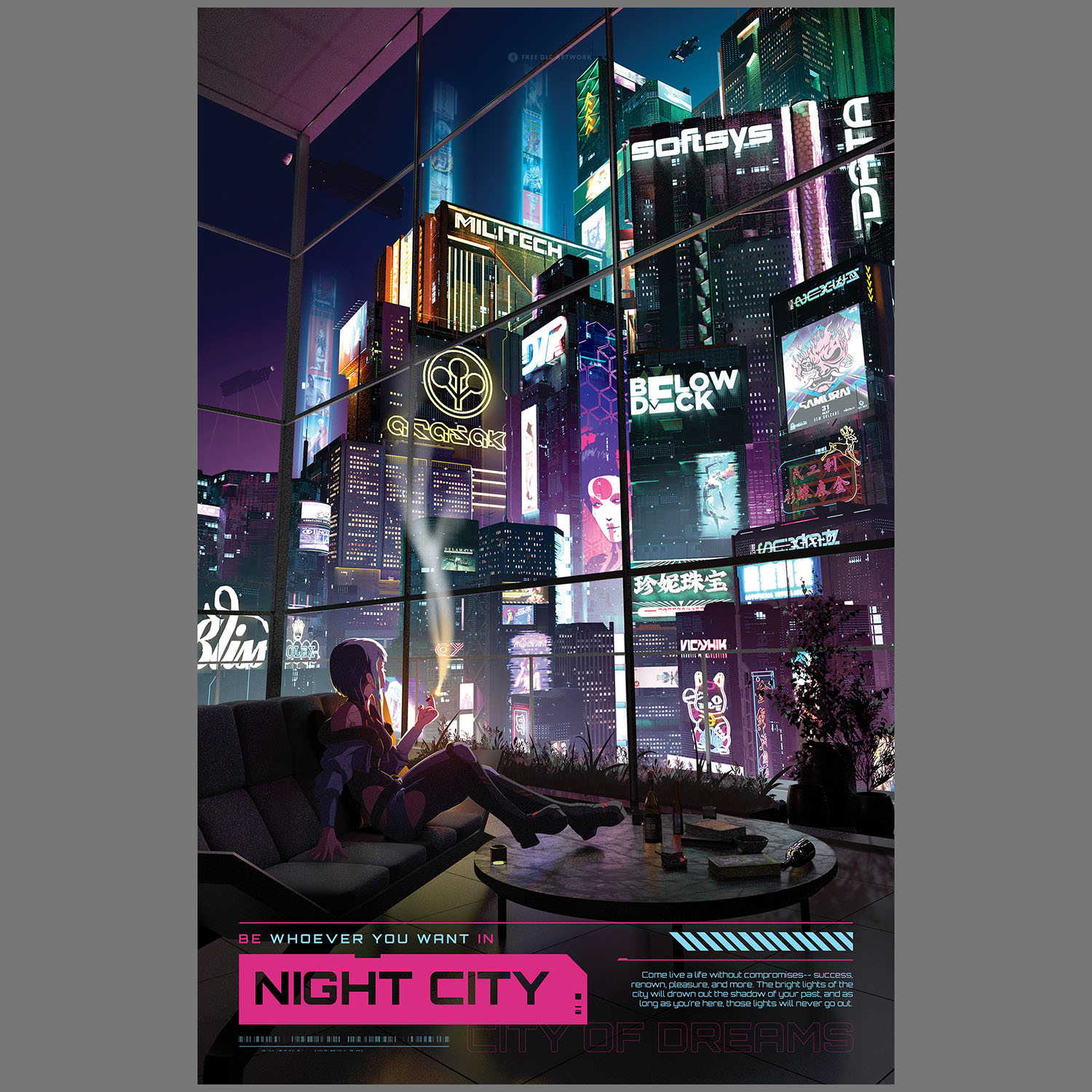 Solo listing image for Travel Poster: Night City